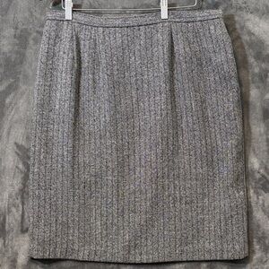 Dress barn Charcoal Pinstripe Pencil Skirt